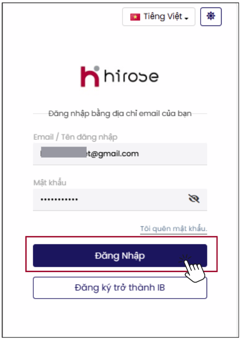 Đăng nhập IB Portal